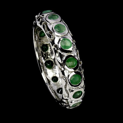 925 bague argent - en, rond