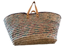 ANCIEN PANIER EN PAILLE OSIER