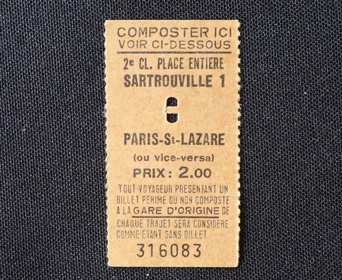 Ancien ticket paris métro - ancien,