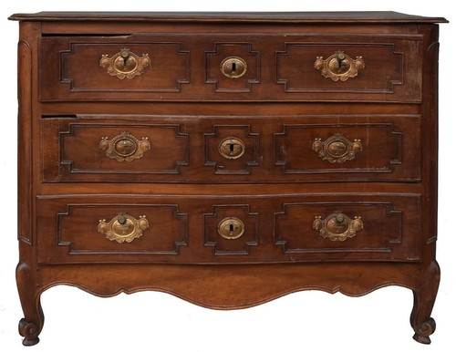 Commode galbée noyer - commode,