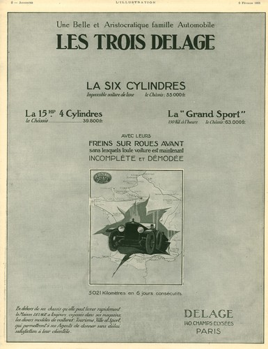 Publicité ancienne automobile