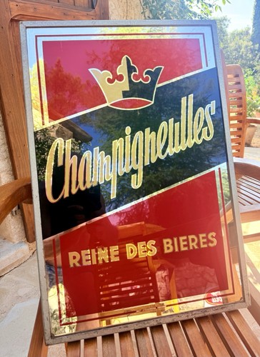Miroir publicitaire bière - miroir,
