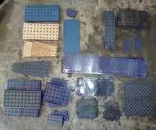 Lot de plaques & bandes bleues