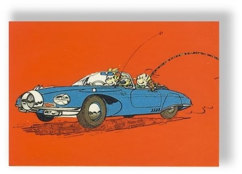 Franquin carte postale spirou - carte,