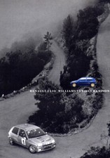Catalogue prospekt brochure Renault Clio I Williams Swiss Champion 1995 CH D