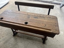 Pupitre ecolier ancien, structure en fonte