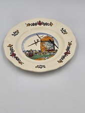 2 Assiettes faïence décor bretonne Pays Breton Georges Géo Fourrier