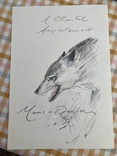 Marc Renier - loup - dédicace