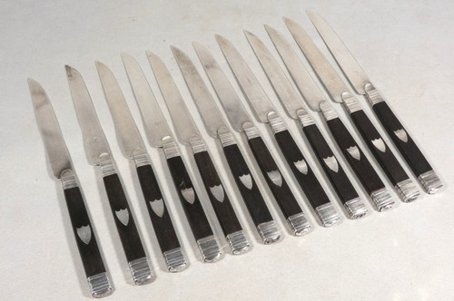Couteaux lames en argent - à,
