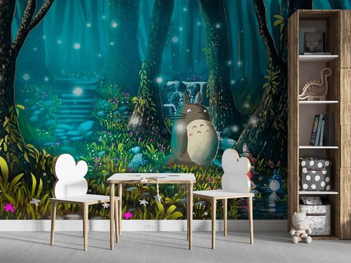Forest night totoro - forest,