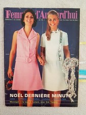 FEMMES D'AUJOURD'HUI N°1180 13/12/1967 Mode Couture Pub Poupée Anne Vernon