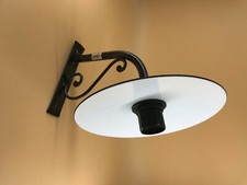 Lampe Applique Murale pour Extérieur Fer Forgé Avec Plat Émaillé 10100