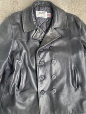 Veste Schott U.S. 740N Caban taille 46 américaine cuir Pea Coat Leather jacket