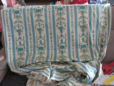 Grand panneau de tissus français marque Romanex de Boussac Vintage 1967 6,20X1,3