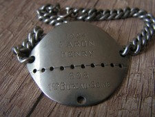 LIBERATION  MAQUIS  RESISTANCE   gourmette militaire  1 er bureau s       (libe)