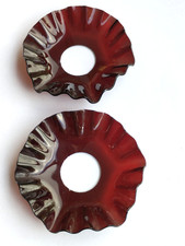 LOT DE 2 BOBÈCHES COROLLES