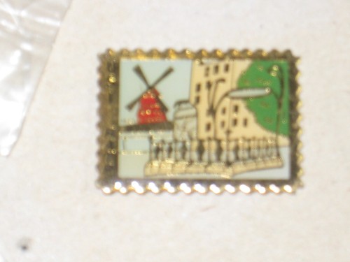Pin timbre usi union - pin's, des