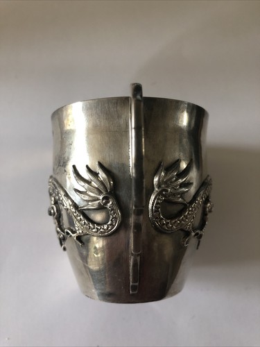 Tasse chinoise dragon argent - ,