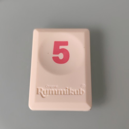 Tuile chiffre 5rouge rummikub - tuile,