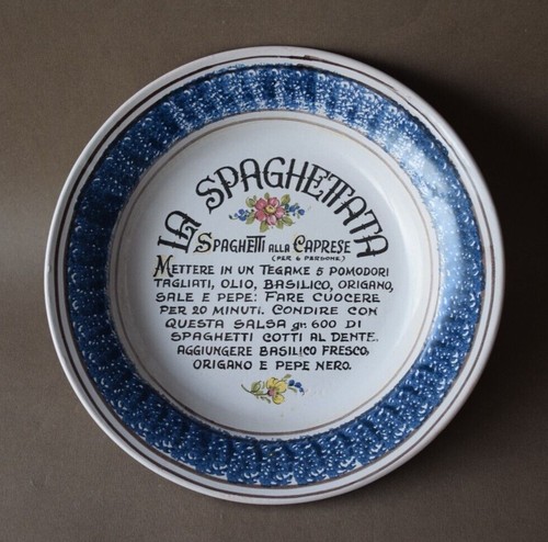 Assiette faïence italienne - en,