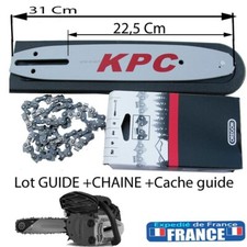 piece tronconneuse elageuse 25cc Chaine + guide  coupe de 25cm 1,3mm 40 Maillons