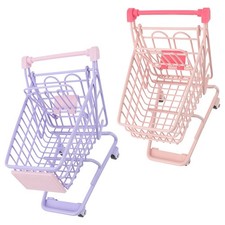  2 Pcs Chariot Rangement Charette Courses Jouet De Caddie Pour Enfant