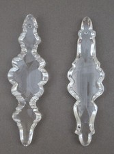 2 pampilles en cristal de 15,5