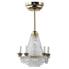 Poupées Maison Mariage Gâteau Chandelier Miniature LED Batterie Plafond Léger 1