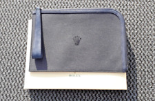 ROLEX pochette / sacoche / trousse de voyage en tissu et cuir