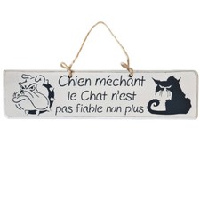 Plaque décorative en bois -