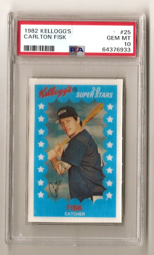 Carlton fisk 1982 kellogg - fisk, 3d