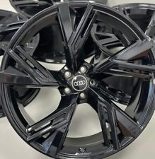 4 jantes alu neuves type AUDI RS 17" noir poli A1 A3 A4 A6 Q3 Q5 A7 A5 TT