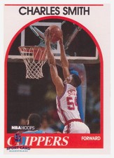 1989-90 NBA Hoops #262 Charles Smith / Los Angeles Clippers