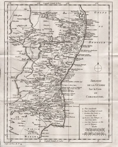 Carte coromandel coast - carte,