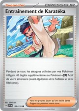 Carte Pokémon Entraînement de Karatéka 143/159 EV9 Aventures Ensemble FR NEUVE