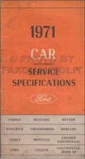 1971 Ford Service Lunettes