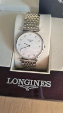 montre longines grande classique nacre naturelle et 12 diamants