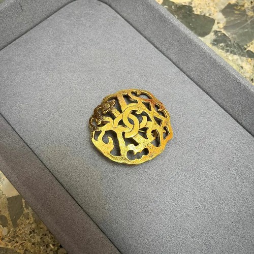 Broche ronde vintage chanel - vintage,