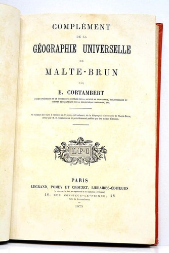 Complément géographie - de, la