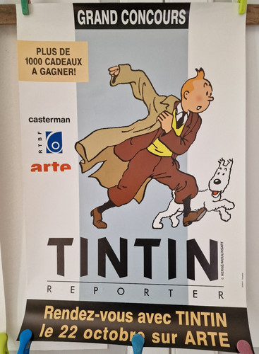 Affiche tintin reporter arte - affiche,