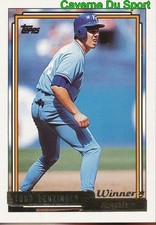 506 TODD BENZINGER OF-1B ROYALS TOPPS GOLD WINNER BASEBALL CARD 1992