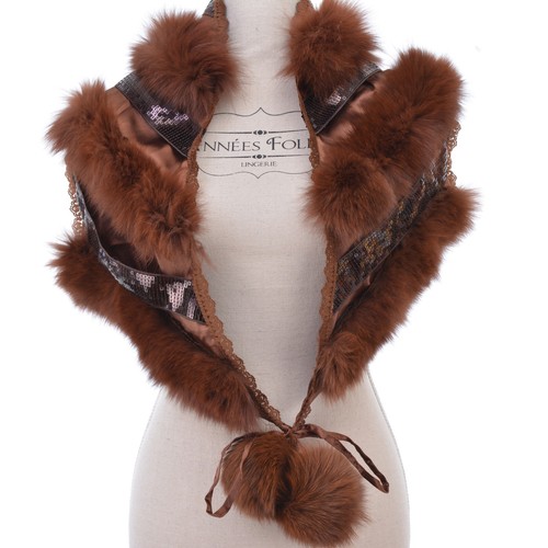 Chic boléro chale satin - , et