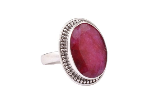 Bague ovale argent sterling - bague,