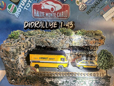 Diorama Rallye Monté Carlo. Assistance Renault Sport. R3 TS et Saviem SG2 1/43