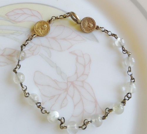 Ancien bracelet gourmette en - ,