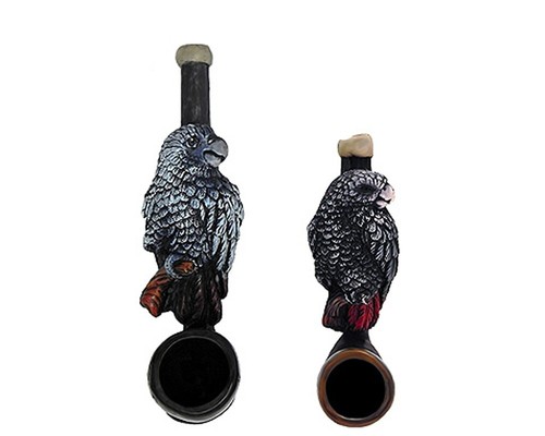 African gray parrot - african, handmade