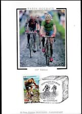 3481+ FDC  CARTE 1er JOUR  SUR SOIE    100° EDITION  PARIS - ROUBAIX