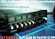 Publicité Advertising  258  1978   Telefunken  ampli-tuner 2000 (2pages)