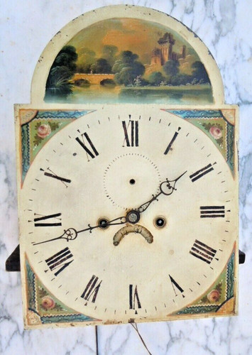 Horloge cadran tôle peinte