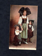 Carte postale CPA Alsace : types d'Alsaciennes